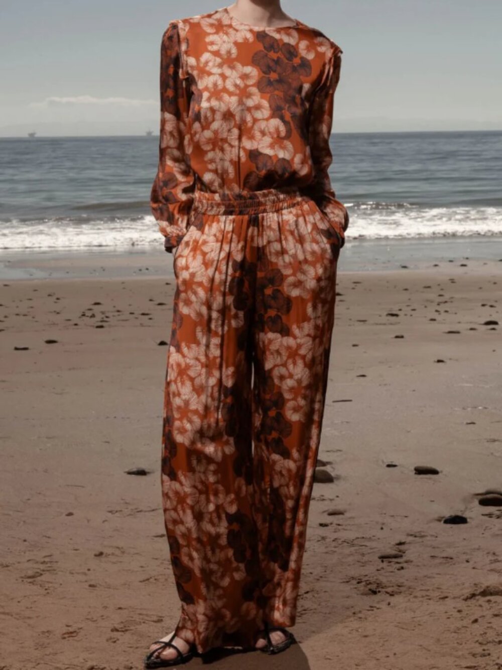 Heidi Merrick Sahara Pant - Chalked Palm, size 6